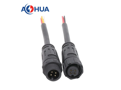 2 3 4 Pin Outdoor Power Cable M12 LED Waterproof Connectors