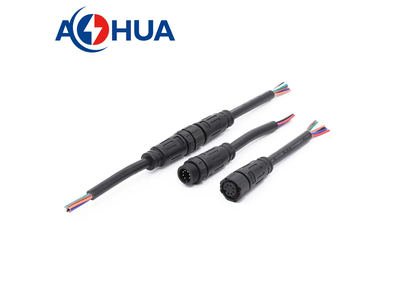 2 3 4 Pin Outdoor Power Cable M12 LED Waterproof Connectors