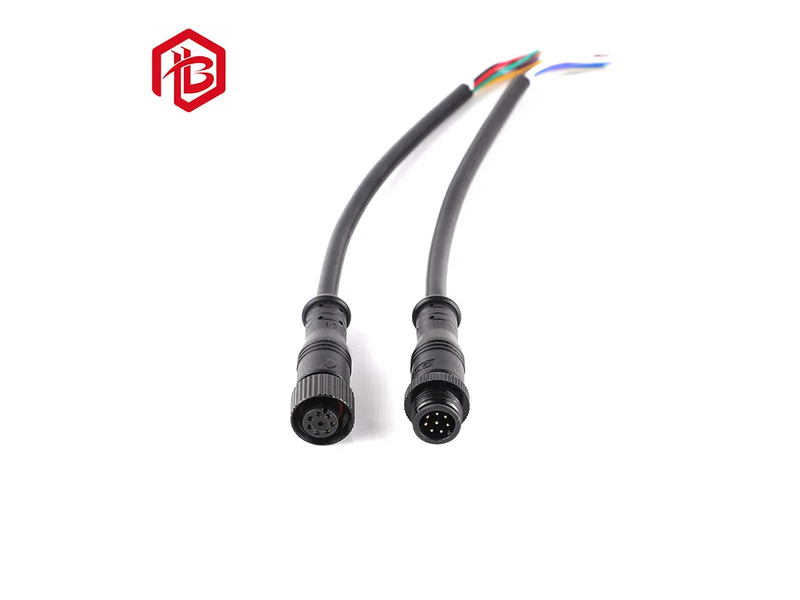3 4 Pin Metal M12 Type Automotive Waterproof Connector
