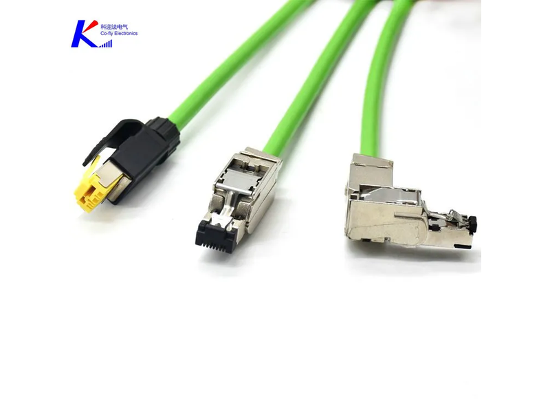 4 Pin, Shielded Circular Cable M12 Flange, Angle RJ45 Crystal, Adapter Connector