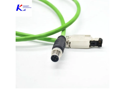 4 Pin, Shielded Circular Cable M12 Flange, Angle RJ45 Crystal, Adapter Connector