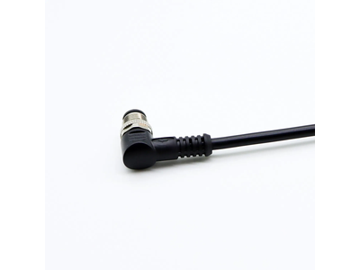 4-Pin Bent Plug Connector M12 Cable Male Injection Molding Harness Connector