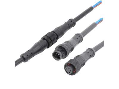4 Pin IP65 Waterproof Electrical Solder Cable M12 Sensor Connector