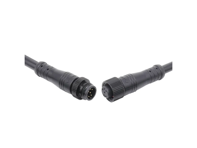 4 Pin IP65 Waterproof Electrical Solder Cable M12 Sensor Connector