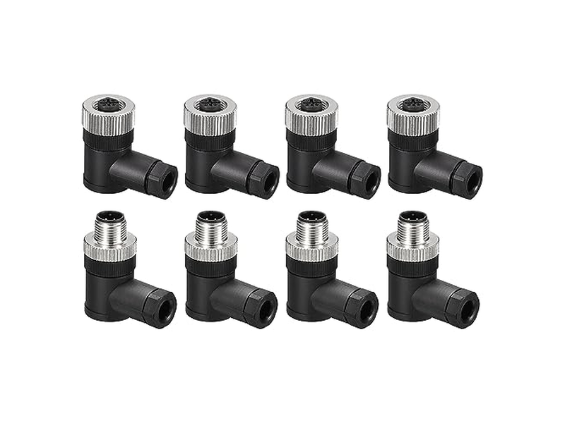 4 Pin M12 Male & Female Aviation Wire Connector 4 Set