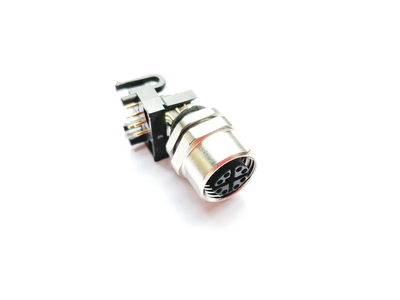 4-Pin M12 Male Right Angle Welding PCB Plug Connector