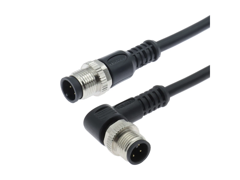 4 Pin Male Electronic Components Accessory Plug M12 Connector