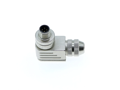 4pin Elbow Shield Screw Wiring M12 Connector