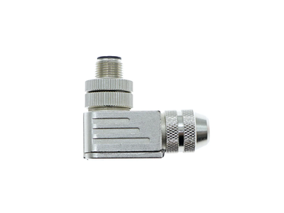 4pin Elbow Shield Screw Wiring M12 Connector