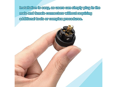 5 Pin M12 Male & Female Aviation Wire Connector