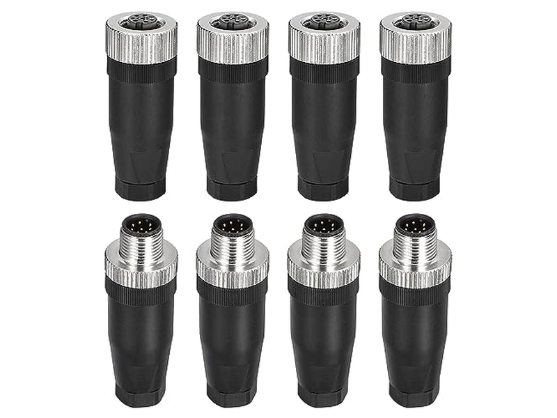8 Pin M12 Male & Female Aviation Wire Connector