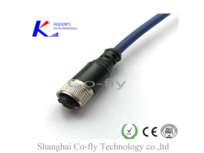 a-X-D-Code Straight Cable M12 4-Pin Male Electronic Connector