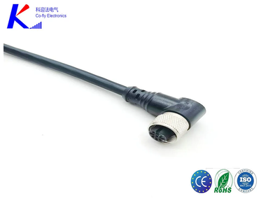 a-X-D-Code Straight Cable M12 4-Pin Male Electronic Connector