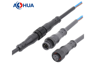 Ahua M12 Metal Male Female Waterproof Power Battery 4 Pin Connector