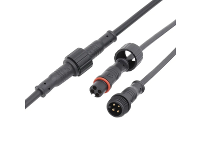 Aohua M12 Male to Female 4 Pin Plastic Power Waterproof Connector for LED Light