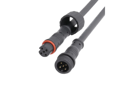 Aohua M12 Male to Female 4 Pin Plastic Power Waterproof Connector for LED Light