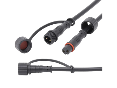 Aohua M12 Male to Female 4 Pin Plastic Power Waterproof Connector for LED Light