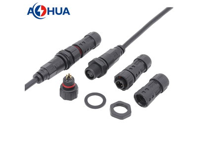 Aohua Male Female 2 3 4 Pin Panel Mount M12 Connector Waterproof
