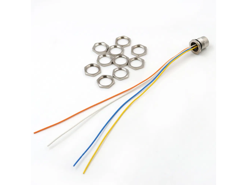 Available Customized Female Connector M12 4pin Sensor Wire Harness Waterproof