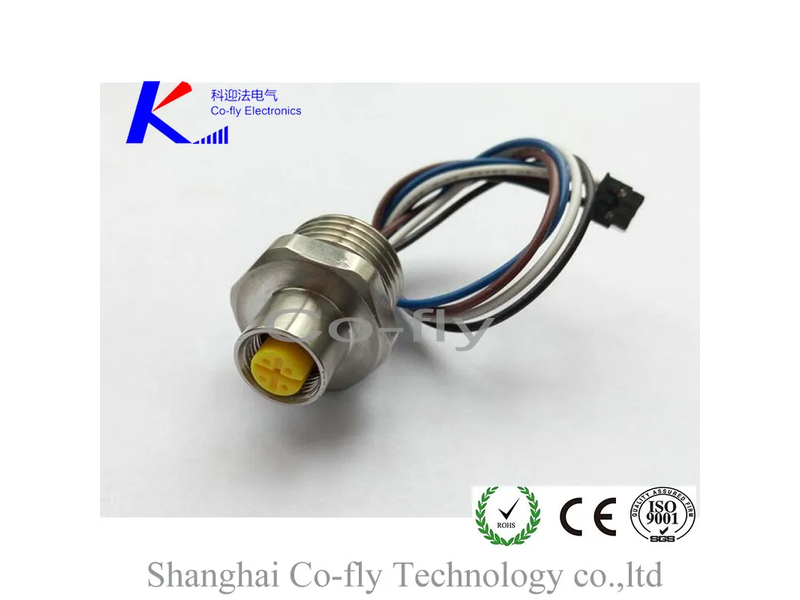 B-Coding Waterproof IP67 Sensor Plug M12 4pin Circular Connector