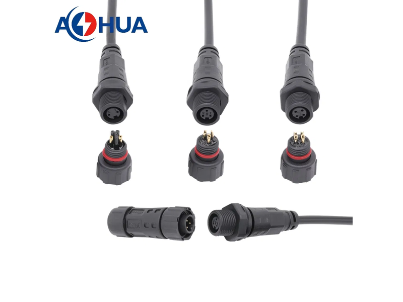 Cable Solution Front Panel Mount Male Female 4 Pin M12 Waterproof Connector