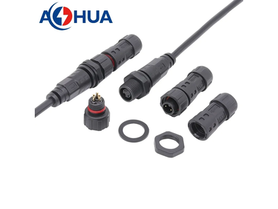 Cable Solution Front Panel Mount Male Female 4 Pin M12 Waterproof Connector