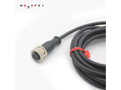 Customized M8, M12 Female Straight Circular Wire Cable Connector with 4pin
