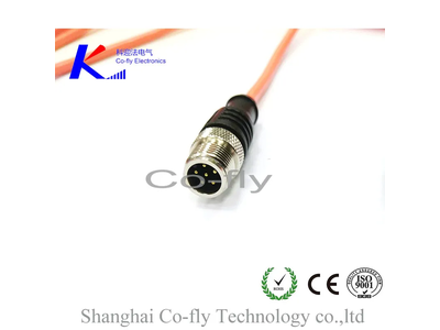 Double Ended Straight M12 4-Pin Waterproof Sensor Connector