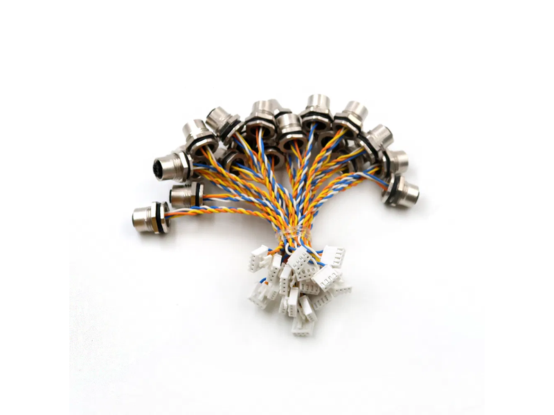 Female Customized M12 Modular Jack 4pin Sensor Connector Wire Harness Waterproof
