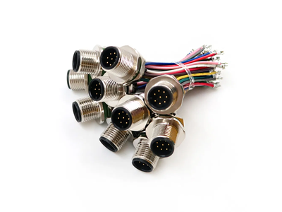 Female Customized M12 Modular Jack 4pin Sensor Connector Wire Harness Waterproof
