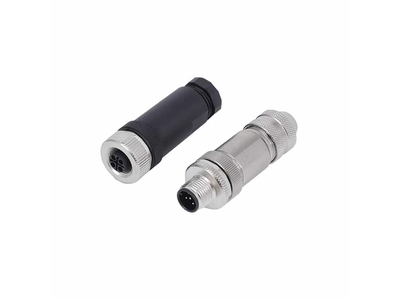 Industrial Adapter M12 a Code Male Female M12 4 Pin Circular Connector