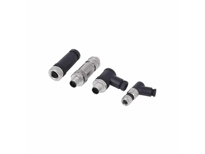 Industrial Adapter M12 a Code Male Female M12 4 Pin Circular Connector