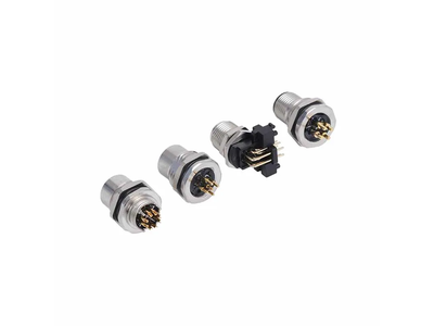 Industrial Adapter M12 a Code Male Female M12 4 Pin Circular Connector
