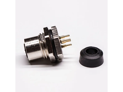Industry Circular Female M12 Connector 4-Pin a-Coded Panel Mount