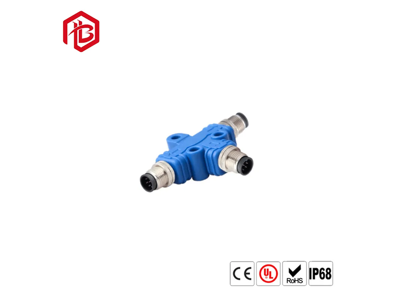 IP67 IP68 3 Pin 4 Pin M12 Front Panel Mount Waterproof Electrical Sealed Connectors