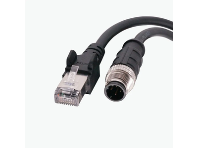 IP67 Waterproof Cable for Industrial PCB 4pin 8pin M12 to RJ45 Connector