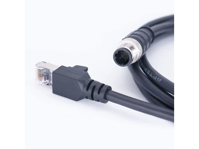 IP67 Waterproof to RJ45 Plug Cable with 4pin 8pin Male M12 Connector
