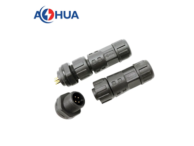 Junction Box Electrical Wire Panel Mount Male Female Waterproof M12 Connector 4 Pin