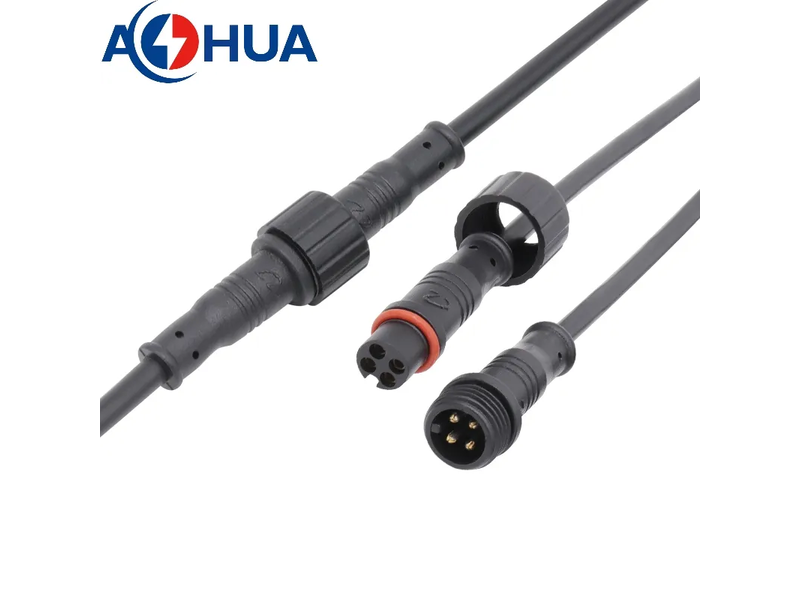M12 4 Pin LED Cable Male Female Waterproof Wire Connector