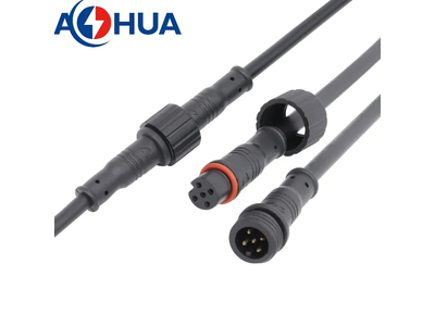 M12 4 Pin LED Cable Male Female Waterproof Wire Connector