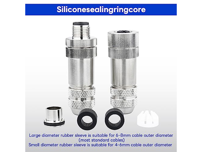 M12 4 Pin Male Female Socket Panel Aviation Wire Connector