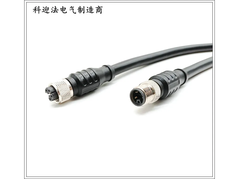 M12 4-Pin Straight Female Cable Electrical Sensor Connector