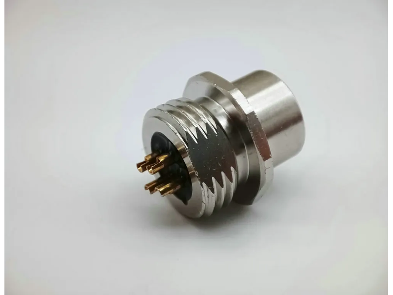 M12 4-Pin Straight Shielded Circular Plug Field Assembly Connector