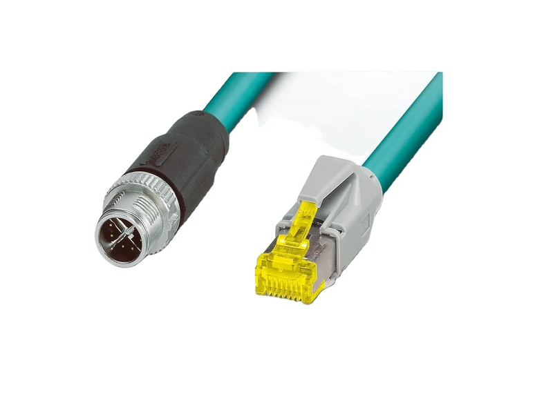 M12 4-Pin Type a Female Connector with Front Fastening