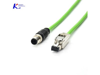 M12 4 Pins with RJ45 Electrical Connector