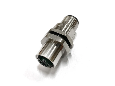 M12 4pin 5pin Female to Male Metel Waterproof IP67 Circular Cable Connector Adapter