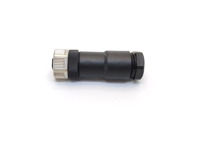 M12 4pin Female Straight Cable T Code Connector Plastic Female Socket