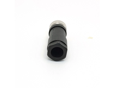 M12 4pin Female Straight Cable T Code Connector Plastic Female Socket
