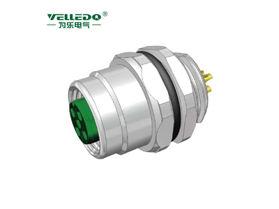 M12 4pin Male Connector Flange Installation Front Panel