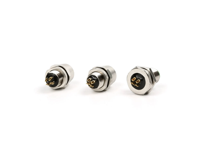 M12 4pin Male Connector Flange Installation Front Panel